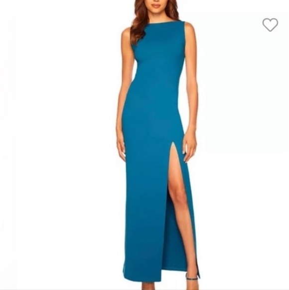 Susana Monaco Dresses & Skirts - Susana Monaco Low Back Tank Slit Dress with attached bodysuit lining